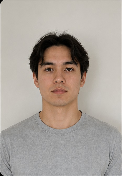 Face and shoulders photo example